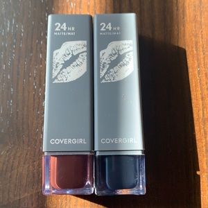 CoverGirl 24hr Matte Lipstick 700 Watch Me 710 Come Through 2-Pack Bundle